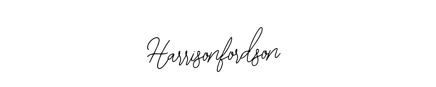 Use a signature maker to create a handwritten signature online. With this signature software, you can design (Bearetta-2O07w) your own signature for name Harrisonfordson. Harrisonfordson signature style 12 images and pictures png