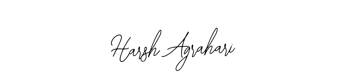 You should practise on your own different ways (Bearetta-2O07w) to write your name (Harsh Agrahari) in signature. don't let someone else do it for you. Harsh Agrahari signature style 12 images and pictures png