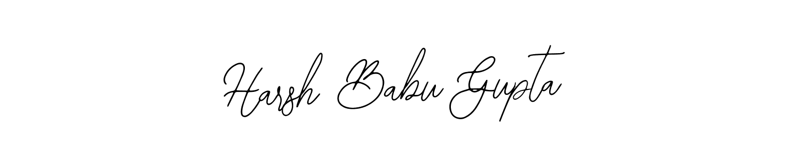 You should practise on your own different ways (Bearetta-2O07w) to write your name (Harsh Babu Gupta) in signature. don't let someone else do it for you. Harsh Babu Gupta signature style 12 images and pictures png