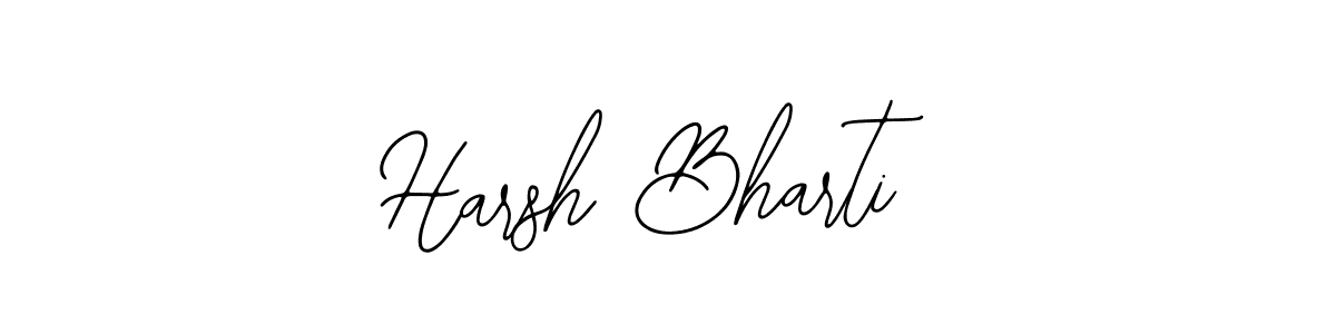 Use a signature maker to create a handwritten signature online. With this signature software, you can design (Bearetta-2O07w) your own signature for name Harsh Bharti. Harsh Bharti signature style 12 images and pictures png