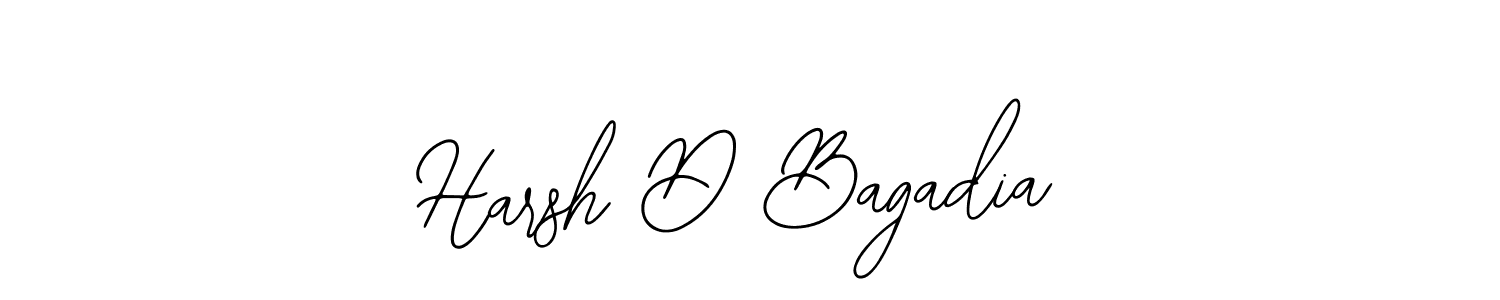 Also we have Harsh D Bagadia name is the best signature style. Create professional handwritten signature collection using Bearetta-2O07w autograph style. Harsh D Bagadia signature style 12 images and pictures png