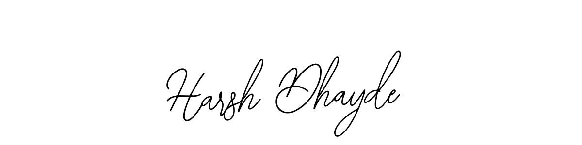 Use a signature maker to create a handwritten signature online. With this signature software, you can design (Bearetta-2O07w) your own signature for name Harsh Dhayde. Harsh Dhayde signature style 12 images and pictures png