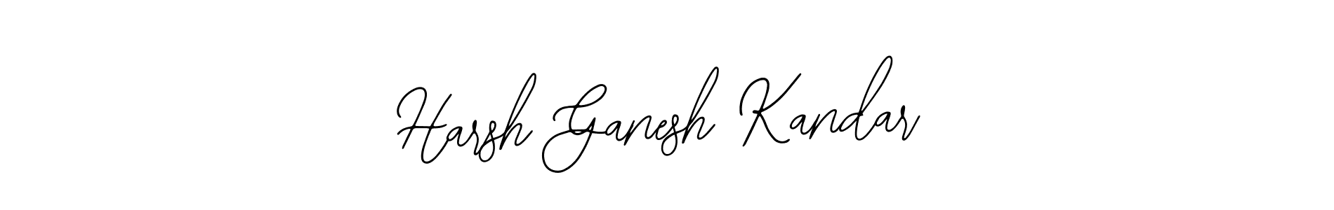 Use a signature maker to create a handwritten signature online. With this signature software, you can design (Bearetta-2O07w) your own signature for name Harsh Ganesh Kandar. Harsh Ganesh Kandar signature style 12 images and pictures png