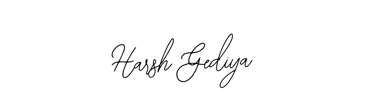 Create a beautiful signature design for name Harsh Gediya. With this signature (Bearetta-2O07w) fonts, you can make a handwritten signature for free. Harsh Gediya signature style 12 images and pictures png