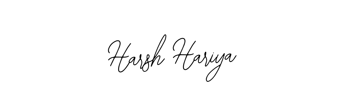 Harsh Hariya stylish signature style. Best Handwritten Sign (Bearetta-2O07w) for my name. Handwritten Signature Collection Ideas for my name Harsh Hariya. Harsh Hariya signature style 12 images and pictures png