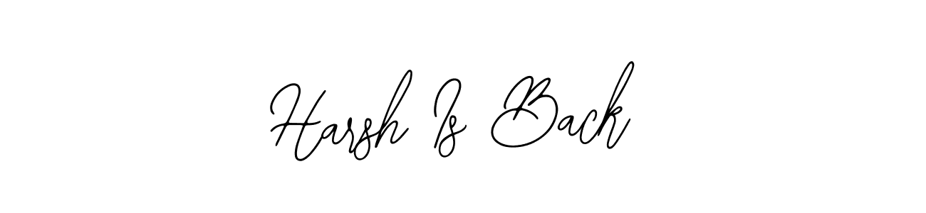 It looks lik you need a new signature style for name Harsh Is Back. Design unique handwritten (Bearetta-2O07w) signature with our free signature maker in just a few clicks. Harsh Is Back signature style 12 images and pictures png