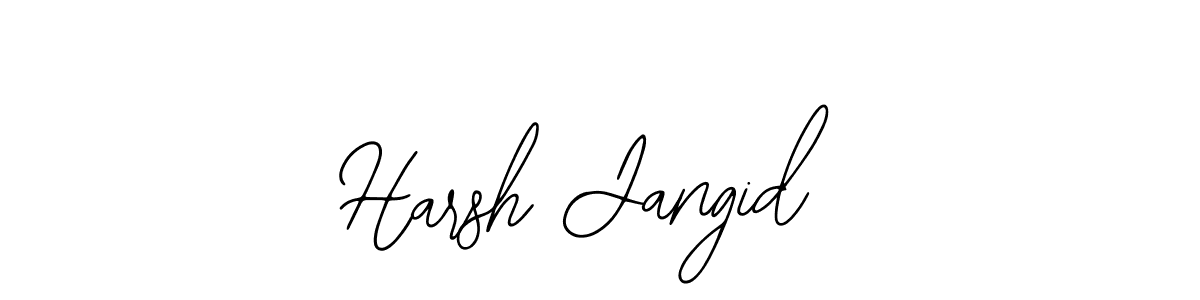 You should practise on your own different ways (Bearetta-2O07w) to write your name (Harsh Jangid) in signature. don't let someone else do it for you. Harsh Jangid signature style 12 images and pictures png