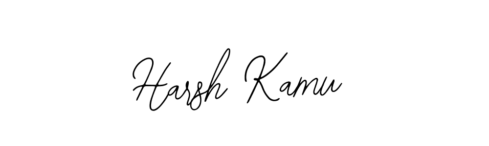 Design your own signature with our free online signature maker. With this signature software, you can create a handwritten (Bearetta-2O07w) signature for name Harsh Kamu. Harsh Kamu signature style 12 images and pictures png