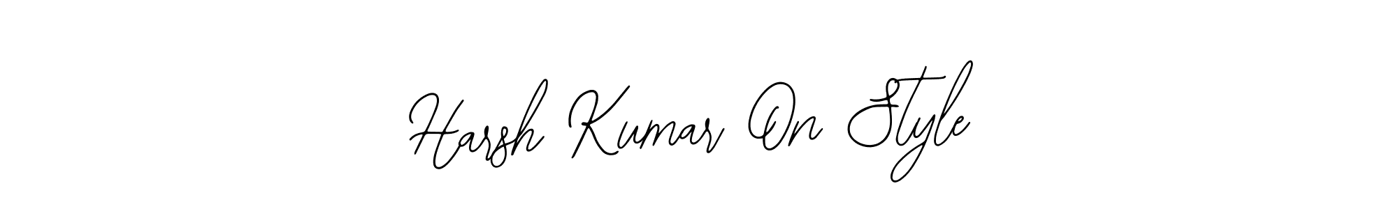 Also You can easily find your signature by using the search form. We will create Harsh Kumar On Style name handwritten signature images for you free of cost using Bearetta-2O07w sign style. Harsh Kumar On Style signature style 12 images and pictures png