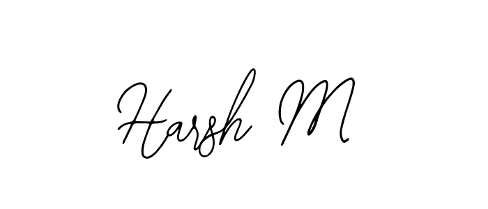 Make a beautiful signature design for name Harsh M. Use this online signature maker to create a handwritten signature for free. Harsh M signature style 12 images and pictures png
