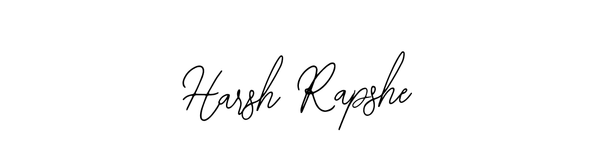 How to make Harsh Rapshe name signature. Use Bearetta-2O07w style for creating short signs online. This is the latest handwritten sign. Harsh Rapshe signature style 12 images and pictures png