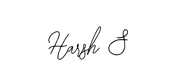 Make a beautiful signature design for name Harsh S. With this signature (Bearetta-2O07w) style, you can create a handwritten signature for free. Harsh S signature style 12 images and pictures png