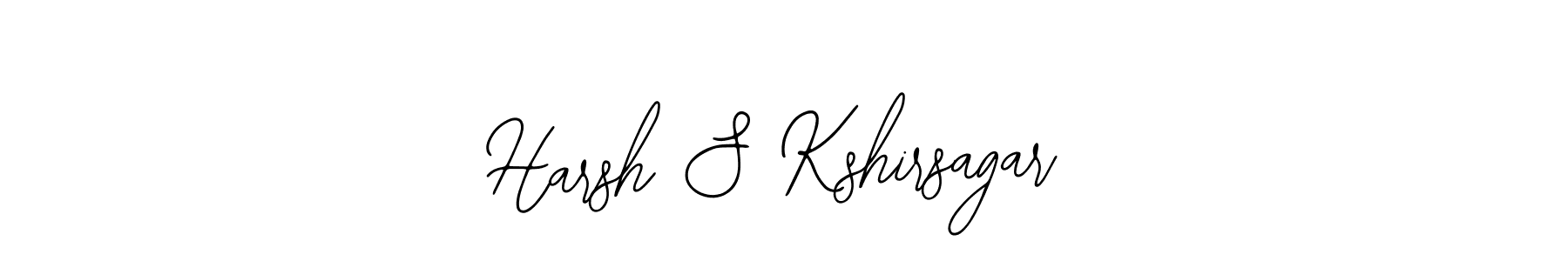 How to make Harsh S Kshirsagar name signature. Use Bearetta-2O07w style for creating short signs online. This is the latest handwritten sign. Harsh S Kshirsagar signature style 12 images and pictures png