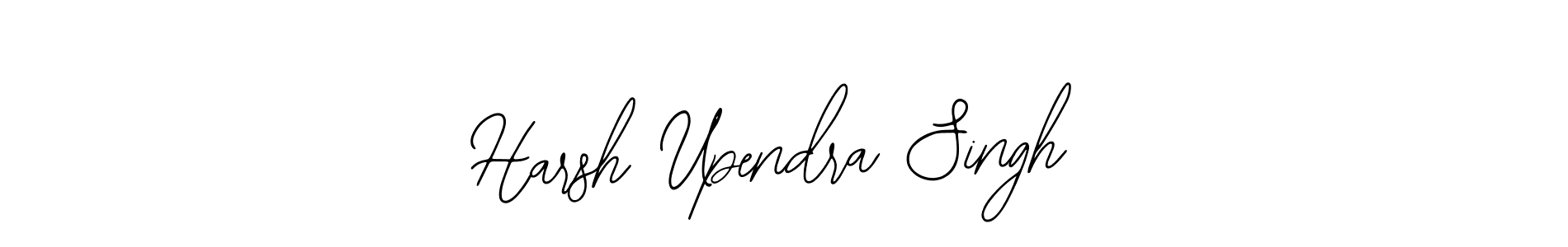 How to make Harsh Upendra Singh name signature. Use Bearetta-2O07w style for creating short signs online. This is the latest handwritten sign. Harsh Upendra Singh signature style 12 images and pictures png