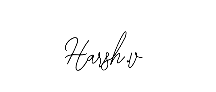 if you are searching for the best signature style for your name Harsh.v. so please give up your signature search. here we have designed multiple signature styles  using Bearetta-2O07w. Harsh.v signature style 12 images and pictures png