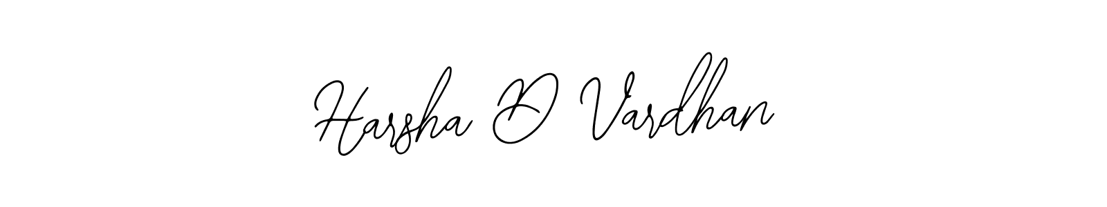 How to make Harsha D Vardhan name signature. Use Bearetta-2O07w style for creating short signs online. This is the latest handwritten sign. Harsha D Vardhan signature style 12 images and pictures png