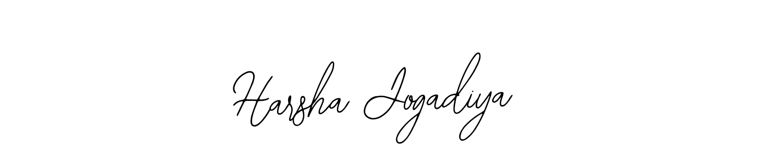 Bearetta-2O07w is a professional signature style that is perfect for those who want to add a touch of class to their signature. It is also a great choice for those who want to make their signature more unique. Get Harsha Jogadiya name to fancy signature for free. Harsha Jogadiya signature style 12 images and pictures png