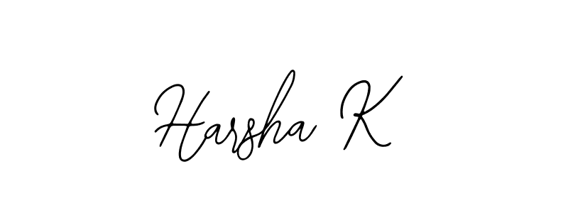 Make a beautiful signature design for name Harsha K. Use this online signature maker to create a handwritten signature for free. Harsha K signature style 12 images and pictures png