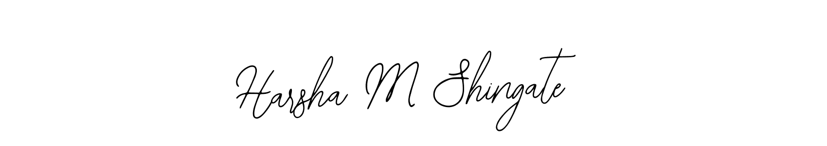 Create a beautiful signature design for name Harsha M Shingate. With this signature (Bearetta-2O07w) fonts, you can make a handwritten signature for free. Harsha M Shingate signature style 12 images and pictures png