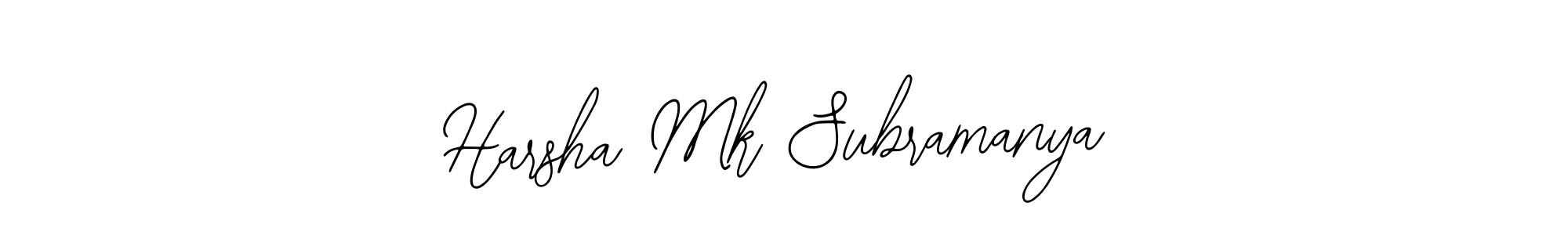 Make a beautiful signature design for name Harsha Mk Subramanya. Use this online signature maker to create a handwritten signature for free. Harsha Mk Subramanya signature style 12 images and pictures png