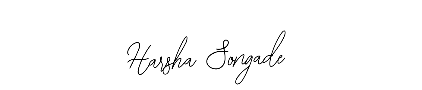 Use a signature maker to create a handwritten signature online. With this signature software, you can design (Bearetta-2O07w) your own signature for name Harsha Songade. Harsha Songade signature style 12 images and pictures png