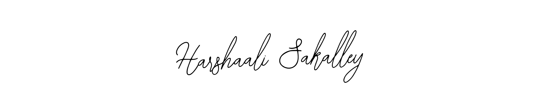 Use a signature maker to create a handwritten signature online. With this signature software, you can design (Bearetta-2O07w) your own signature for name Harshaali Sakalley. Harshaali Sakalley signature style 12 images and pictures png
