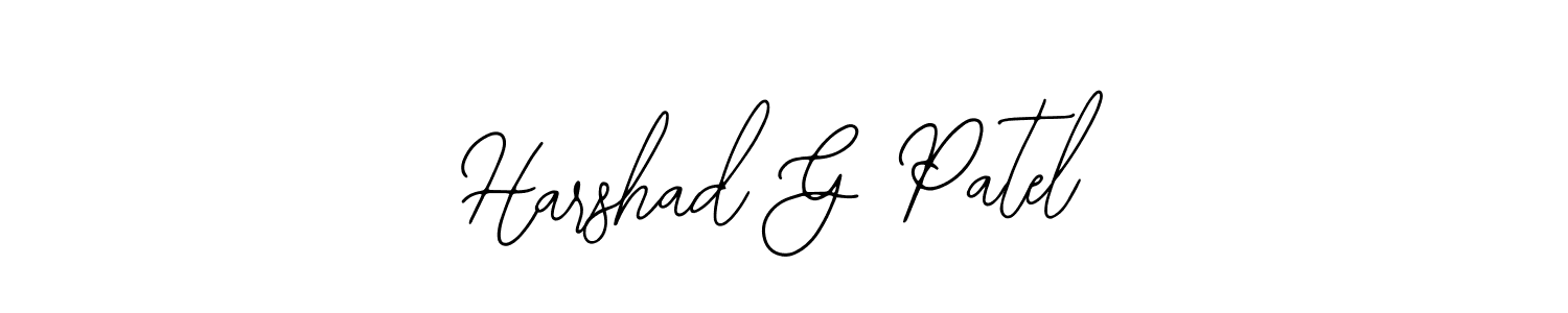 The best way (Bearetta-2O07w) to make a short signature is to pick only two or three words in your name. The name Harshad G Patel include a total of six letters. For converting this name. Harshad G Patel signature style 12 images and pictures png
