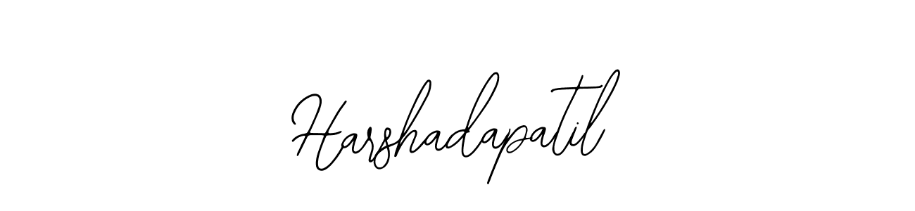 The best way (Bearetta-2O07w) to make a short signature is to pick only two or three words in your name. The name Harshadapatil include a total of six letters. For converting this name. Harshadapatil signature style 12 images and pictures png
