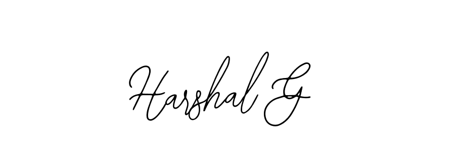 Use a signature maker to create a handwritten signature online. With this signature software, you can design (Bearetta-2O07w) your own signature for name Harshal G. Harshal G signature style 12 images and pictures png