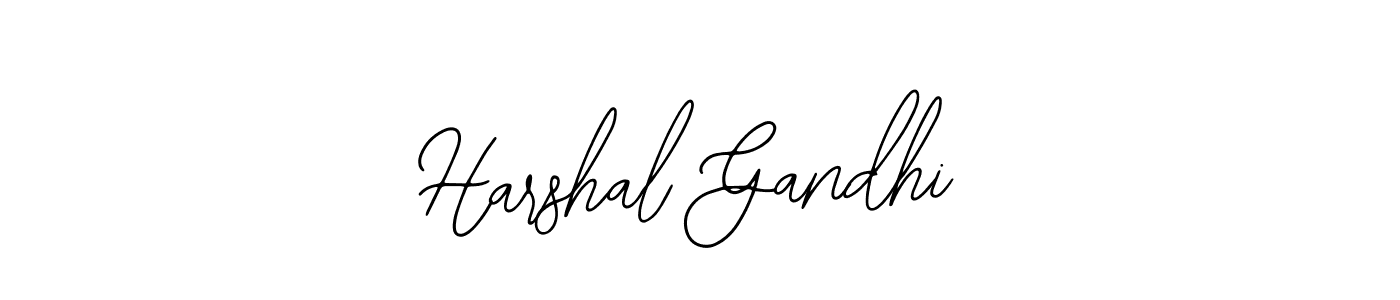 Make a beautiful signature design for name Harshal Gandhi. With this signature (Bearetta-2O07w) style, you can create a handwritten signature for free. Harshal Gandhi signature style 12 images and pictures png