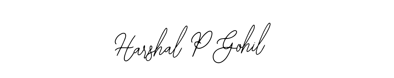 Harshal P Gohil stylish signature style. Best Handwritten Sign (Bearetta-2O07w) for my name. Handwritten Signature Collection Ideas for my name Harshal P Gohil. Harshal P Gohil signature style 12 images and pictures png