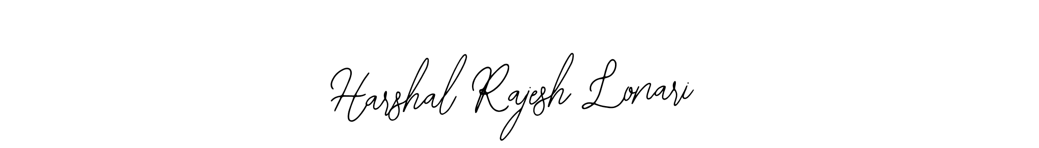 Use a signature maker to create a handwritten signature online. With this signature software, you can design (Bearetta-2O07w) your own signature for name Harshal Rajesh Lonari. Harshal Rajesh Lonari signature style 12 images and pictures png