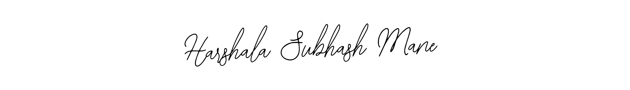 Use a signature maker to create a handwritten signature online. With this signature software, you can design (Bearetta-2O07w) your own signature for name Harshala Subhash Mane. Harshala Subhash Mane signature style 12 images and pictures png