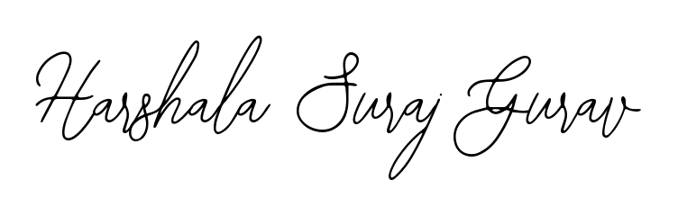 See photos of Harshala Suraj Gurav official signature. Check more albums & portfolios. Read reviews & check more about Bearetta-2O07w font. Harshala Suraj Gurav signature style 12 images and pictures png