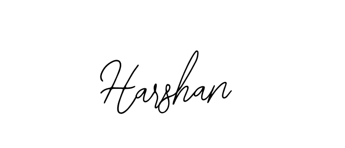 How to make Harshan name signature. Use Bearetta-2O07w style for creating short signs online. This is the latest handwritten sign. Harshan signature style 12 images and pictures png