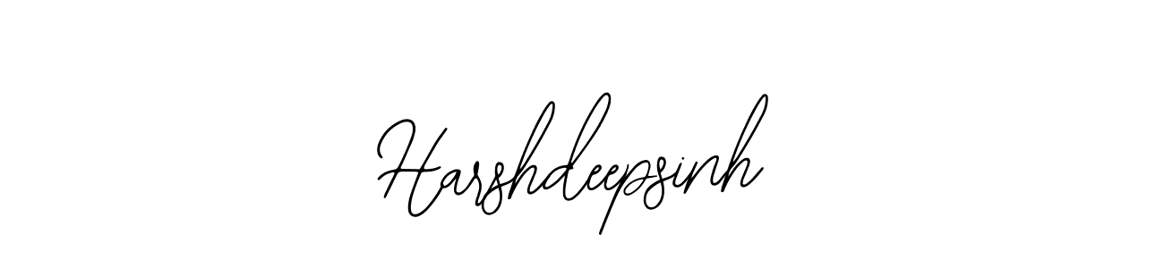 How to make Harshdeepsinh name signature. Use Bearetta-2O07w style for creating short signs online. This is the latest handwritten sign. Harshdeepsinh signature style 12 images and pictures png