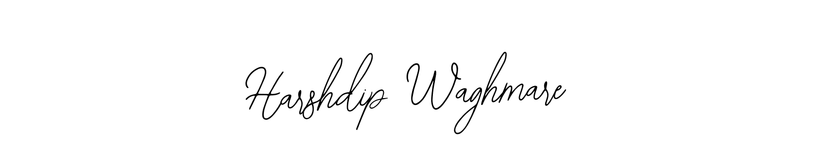 How to make Harshdip Waghmare name signature. Use Bearetta-2O07w style for creating short signs online. This is the latest handwritten sign. Harshdip Waghmare signature style 12 images and pictures png