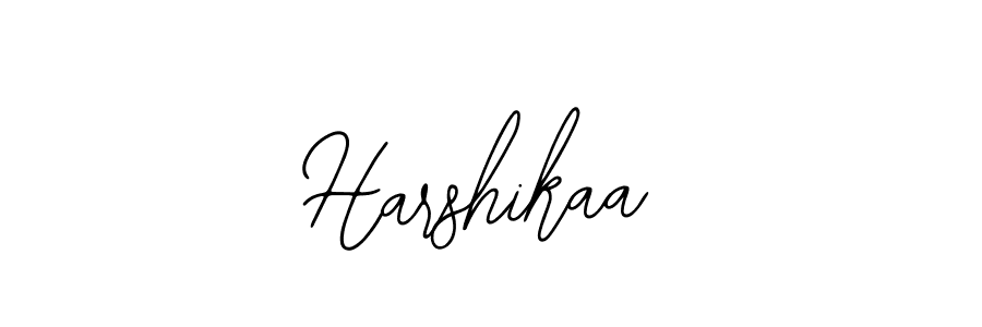 Use a signature maker to create a handwritten signature online. With this signature software, you can design (Bearetta-2O07w) your own signature for name Harshikaa. Harshikaa signature style 12 images and pictures png