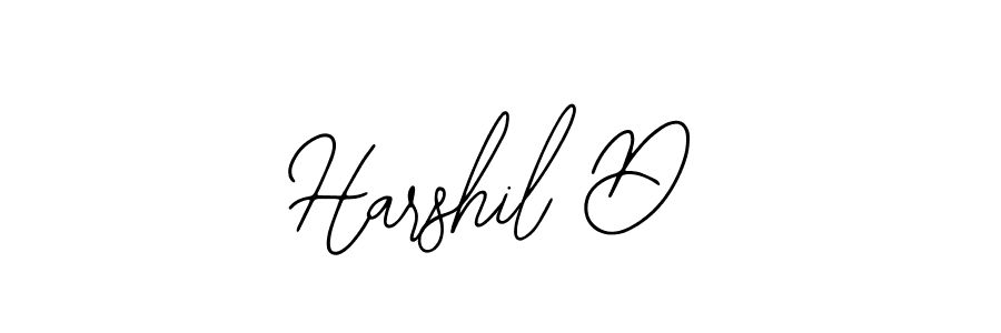 if you are searching for the best signature style for your name Harshil D. so please give up your signature search. here we have designed multiple signature styles  using Bearetta-2O07w. Harshil D signature style 12 images and pictures png