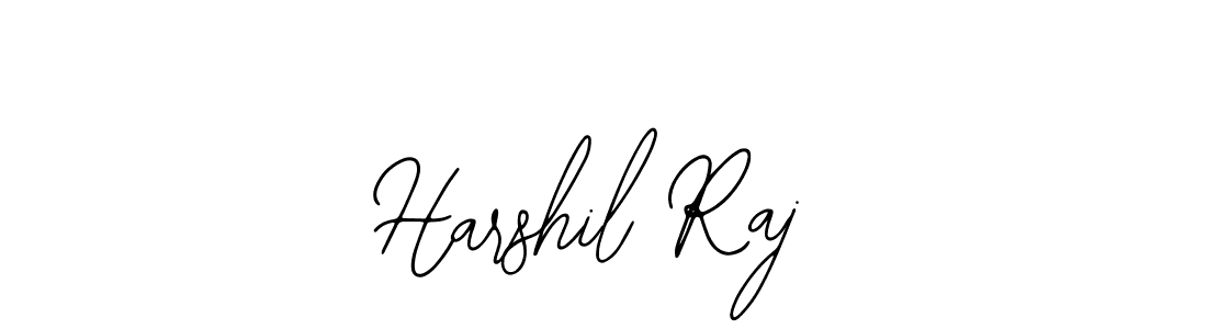 You should practise on your own different ways (Bearetta-2O07w) to write your name (Harshil Raj) in signature. don't let someone else do it for you. Harshil Raj signature style 12 images and pictures png
