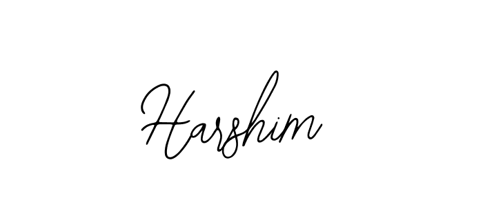 Also we have Harshim name is the best signature style. Create professional handwritten signature collection using Bearetta-2O07w autograph style. Harshim signature style 12 images and pictures png