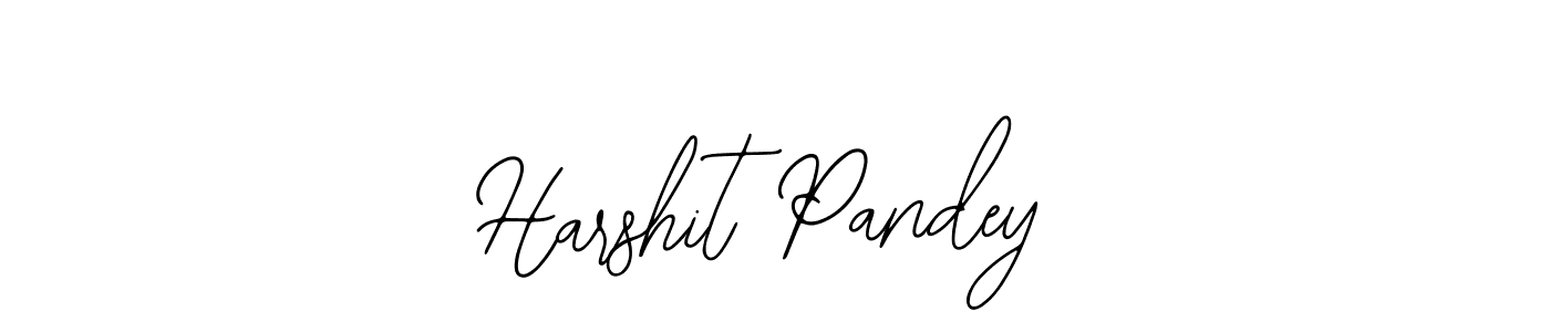 Use a signature maker to create a handwritten signature online. With this signature software, you can design (Bearetta-2O07w) your own signature for name Harshit Pandey. Harshit Pandey signature style 12 images and pictures png