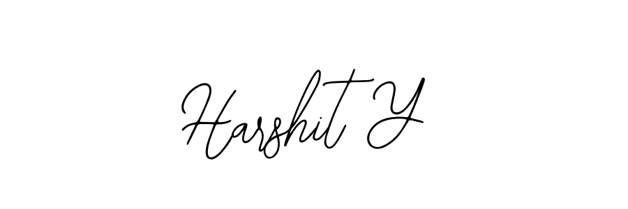 Use a signature maker to create a handwritten signature online. With this signature software, you can design (Bearetta-2O07w) your own signature for name Harshit Y. Harshit Y signature style 12 images and pictures png