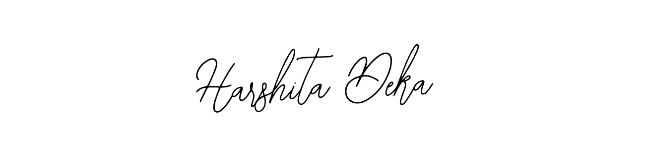 Use a signature maker to create a handwritten signature online. With this signature software, you can design (Bearetta-2O07w) your own signature for name Harshita Deka. Harshita Deka signature style 12 images and pictures png