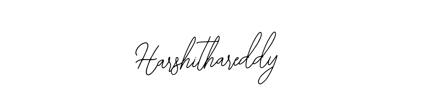 How to make Harshithareddy name signature. Use Bearetta-2O07w style for creating short signs online. This is the latest handwritten sign. Harshithareddy signature style 12 images and pictures png