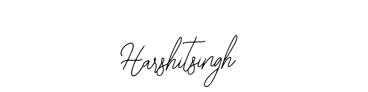 How to make Harshitsingh name signature. Use Bearetta-2O07w style for creating short signs online. This is the latest handwritten sign. Harshitsingh signature style 12 images and pictures png