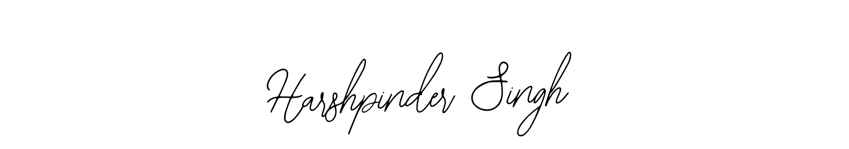 How to make Harshpinder Singh name signature. Use Bearetta-2O07w style for creating short signs online. This is the latest handwritten sign. Harshpinder Singh signature style 12 images and pictures png