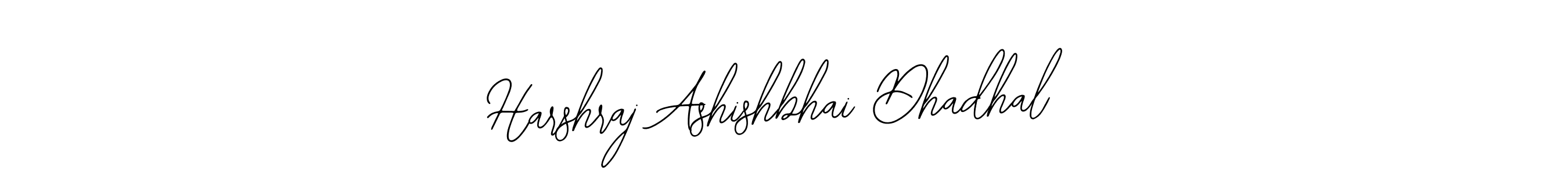 Make a beautiful signature design for name Harshraj Ashishbhai Dhadhal. Use this online signature maker to create a handwritten signature for free. Harshraj Ashishbhai Dhadhal signature style 12 images and pictures png