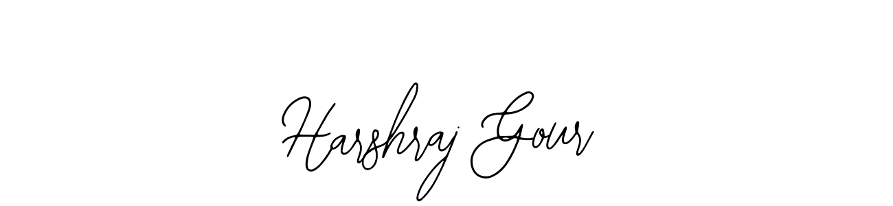 You should practise on your own different ways (Bearetta-2O07w) to write your name (Harshraj Gour) in signature. don't let someone else do it for you. Harshraj Gour signature style 12 images and pictures png