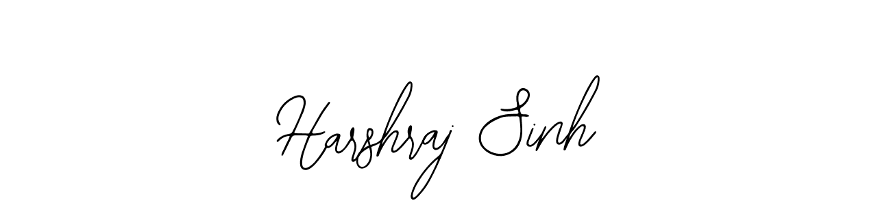 How to make Harshraj Sinh name signature. Use Bearetta-2O07w style for creating short signs online. This is the latest handwritten sign. Harshraj Sinh signature style 12 images and pictures png